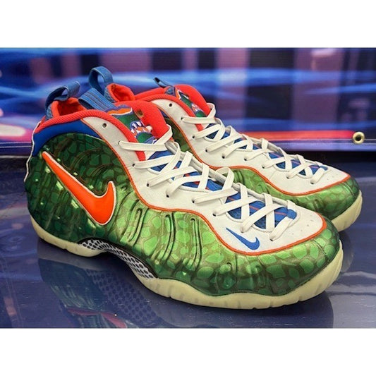 Custom Foamposites 1 of 68 pairs Green White Gators Swamp Mens sneakers size 141