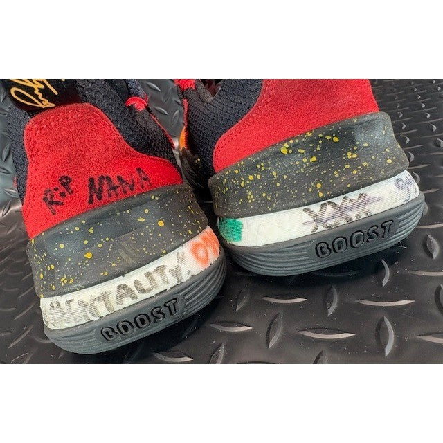 Adidas Trae Young 1 Atlanta Hawks 2Y3772 Red Black Mens sneakers sz 8.5 damaged4