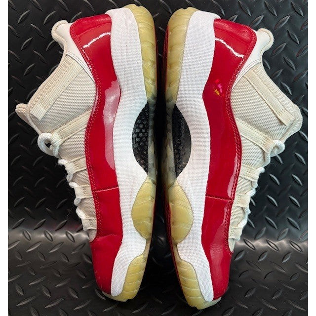 Jordan 11 Retro Low Cherry (2016) Red White 528895-102 Mens sneakers size 9.55