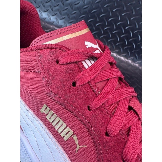 Puma Astro Kick Red/Burgundy White Suede 369115-07 Mens sneakers size 126
