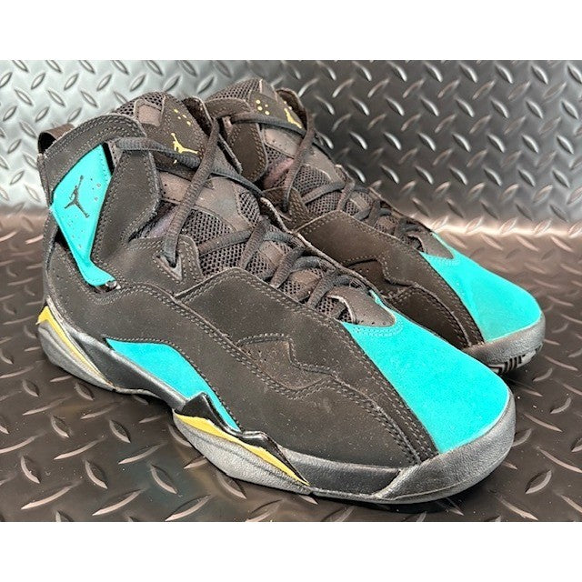Air Jordan True Flight Black Teal Gold 342774-014 Womens sneakers size 8.5 OR 7Y1