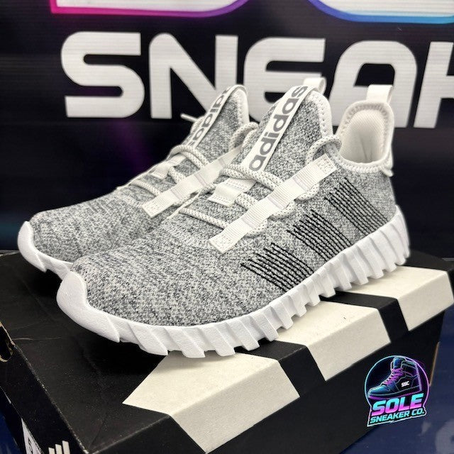 Adidas Kaptir Flow White Black Silver (2025) ID1452 Youth sneakers size 50