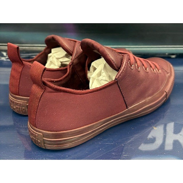 Converse Chuck Taylor Maroon Leather Stretch 553382C Womens sneakers size 72