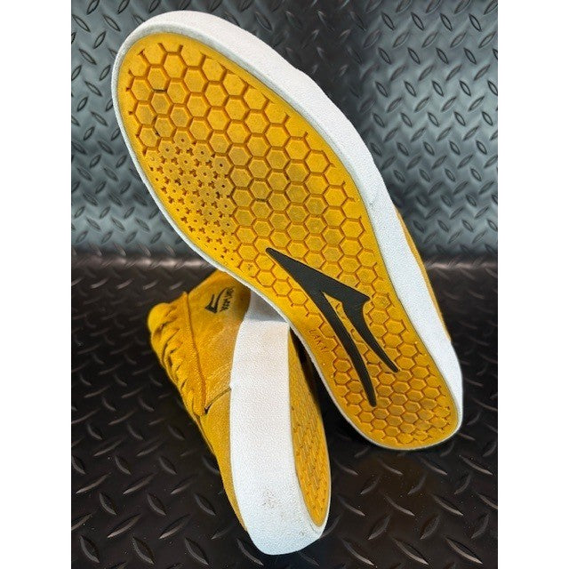 Lakai Newport Doom Sayers Gold Suede Skateboarding Shoes Sneakers Mens Size 9.59