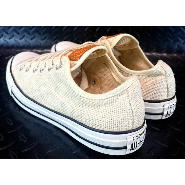 Converse Chuck Taylor All Star Ox Woven Knit Low Top Sneakers Cream Mens size 83