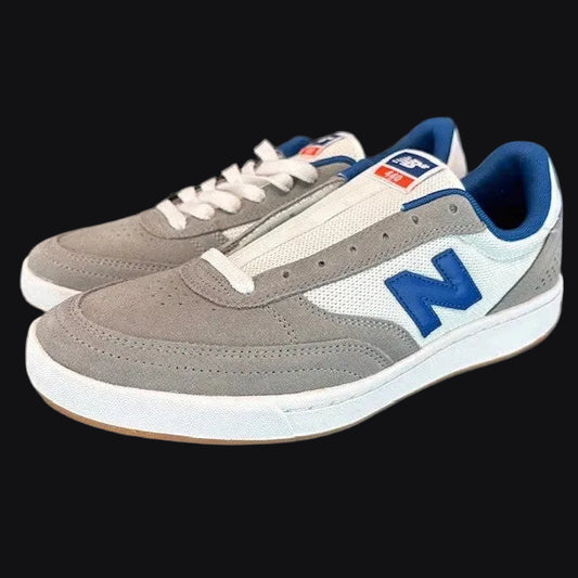 New Balance NB Numeric 440 Grey Blue White Suede Skateboarding Mens size 9.50