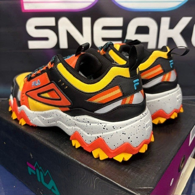Fila Oakmont Trail Yellow Black Red (2021) 1JM01747-704 Mens sneakers size 83
