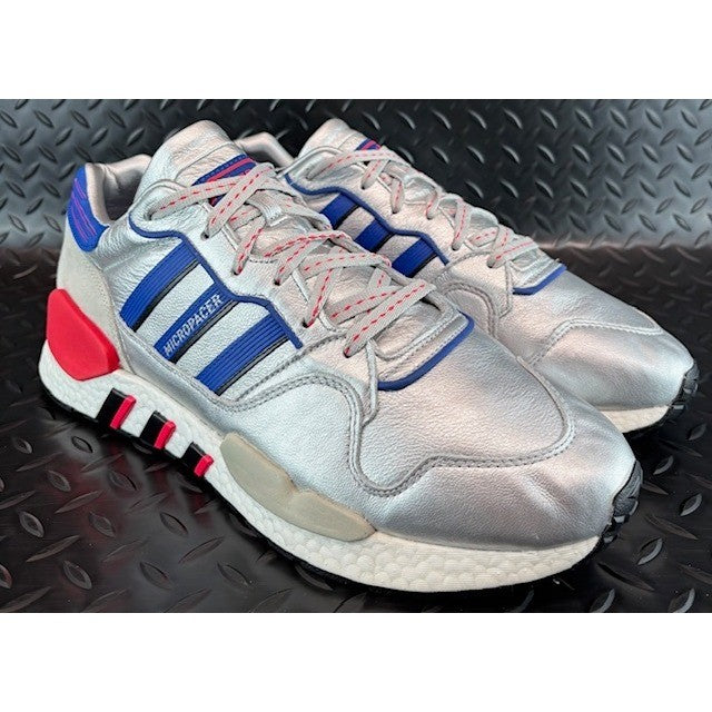 Adidas ZX 930 EQT Micropacer Silver Blue Red EF5558 Mens sneakers size 121