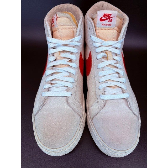 Nike SB Blazer Mid Suede Beige Mens size 10 sneakers mids summit lobster Red4
