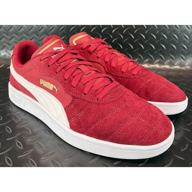 Puma Astro Kick Red/Burgundy White Suede 369115-07 Mens sneakers size 121