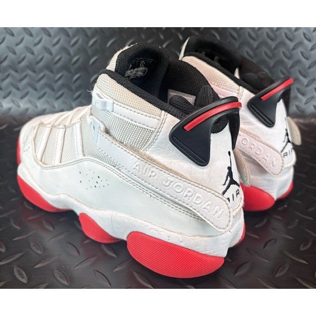 Jordan 6 Rings White University Red Black 322992-160 Mens sneaker size 8.53