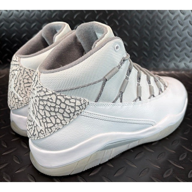 Jordan Prime Flight Prem White Cool Wolf Grey 648723-100 Mens sneakers size 10.52