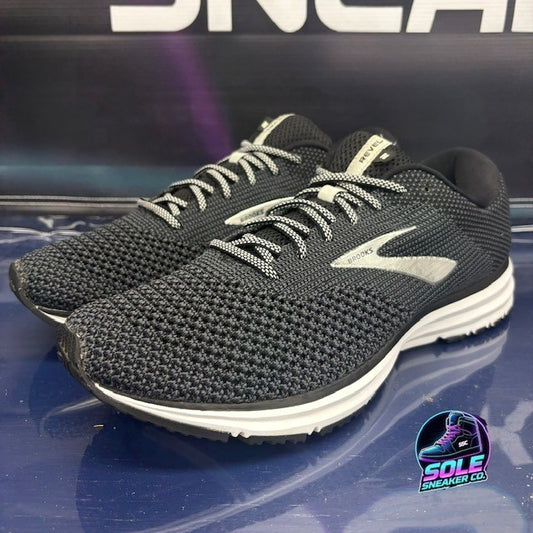 Brooks Revel 2 Black Silver White (2018) 1102921D050 Mens sneakers size 11.50
