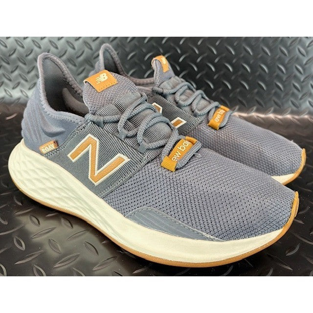 New Balance Fresh Foam Roav Lead Gray Orange Womens running sneakers size 9.51