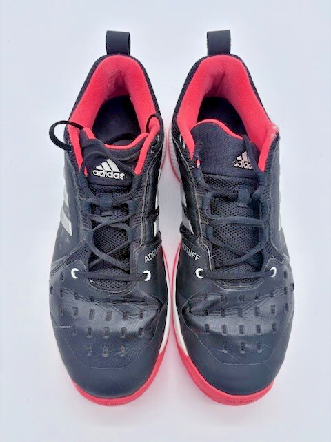 Mens size 10.5 Adidas Bounce sneakers Black with pink PYV7020013