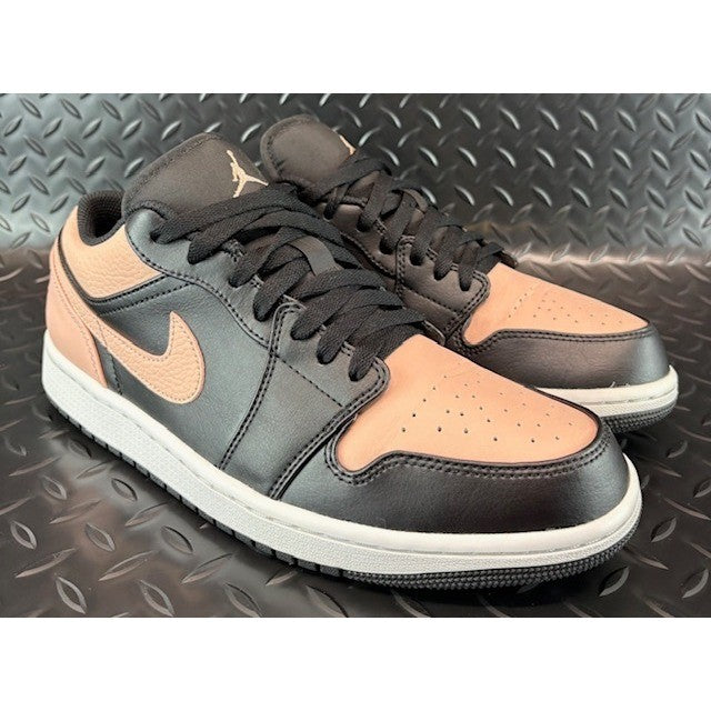 Jordan 1 Low Black Arctic Orange-White 553558-034 Mens sneakers size 9.51
