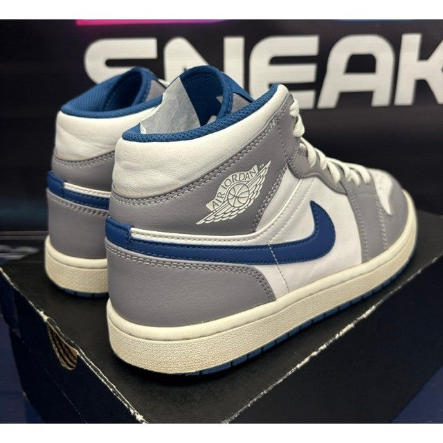 Jordan 1 Mid True Blue White (2022) DQ8426-014 Mens sneakers size 8.52