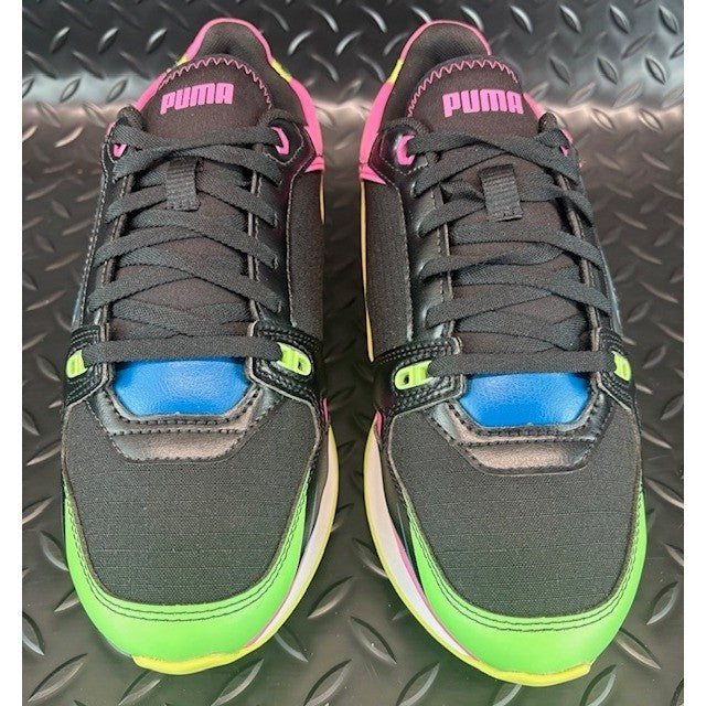 Puma Mile Rider Sunny Getaway Black Green Pink 373443-02 Womens sneakers size 84