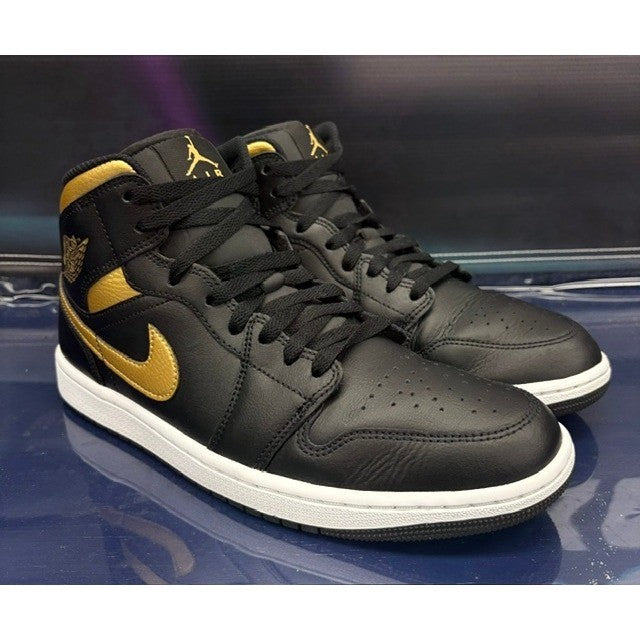 Jordan 1 Mid Black Metallic Gold (2024) DQ8426-071 mens sneakers size 9.51