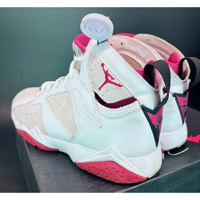 Air Jordan 7 VII Hare White Fuchsia Sneakers Athletic Shoes 2008 Mens size 8.53