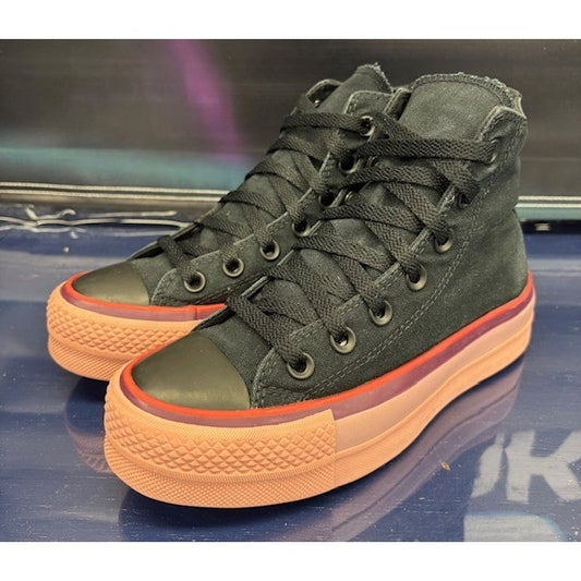 Converse X OPI Chuck Taylor Black Salmon 566556C Womens canvas sneakers size 5.50