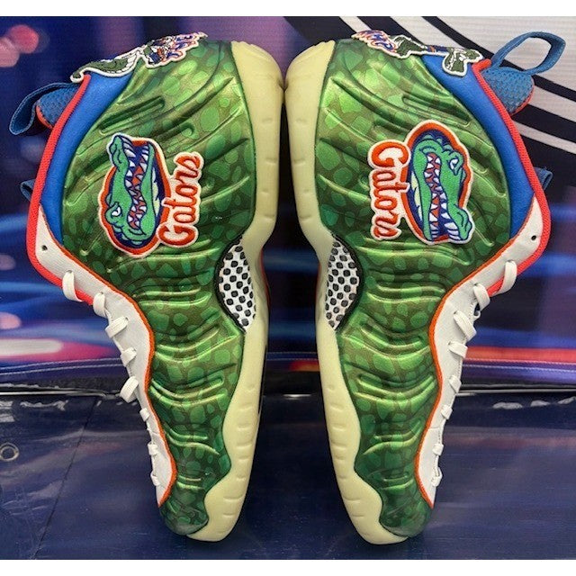 Custom Foamposites 1 of 68 pairs Green White Gators Swamp Mens sneakers size 145