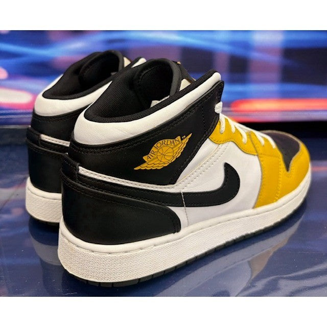 Jordan 1 Mid Yellow Ochre Grade School (2023) DQ8423-701 Kids sneakers size 7Y2