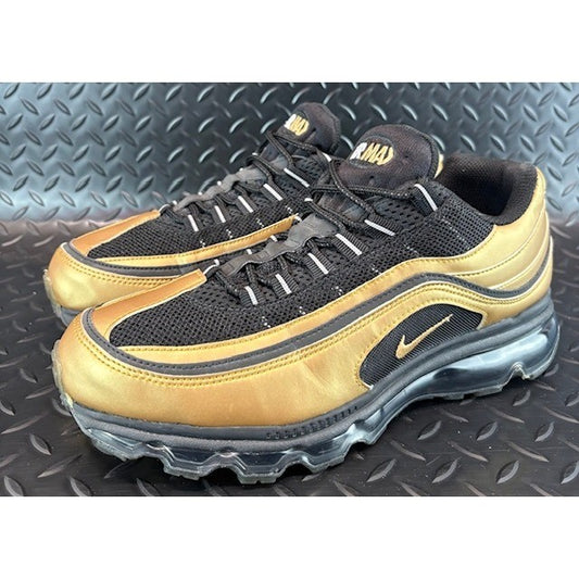 Nike Air Max 24/7 Metallic Gold Black 397252-015 Mens sneakers size 90