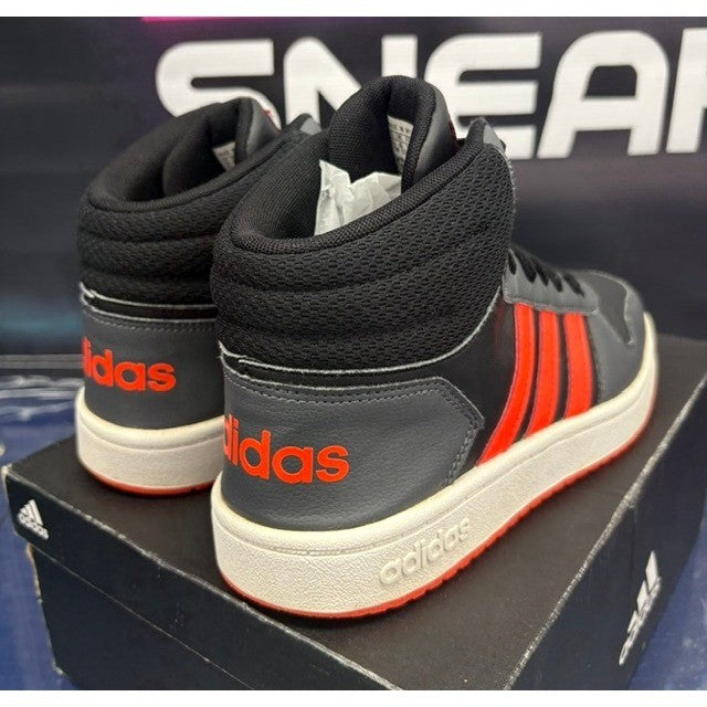 Adidas Hoops Mid 2.0 K Black Red (2021) GZ7768 Mens sneakers size 6.52