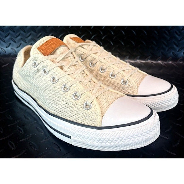 Converse Chuck Taylor All Star Ox Woven Knit Low Top Sneakers Cream Mens size 81