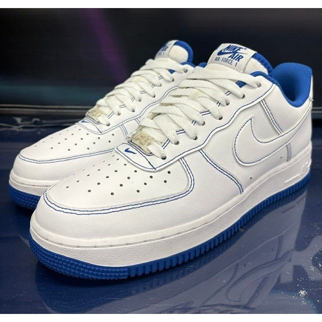 Nike Air Force 1 Low 07 White Game Royal (2021) CV1724-101 Mens sneakers size 100