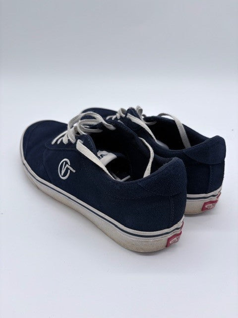 Vans Sport Vulc Suede Mens size 10 Causal shoes Dark Blue Low Top V Logo3