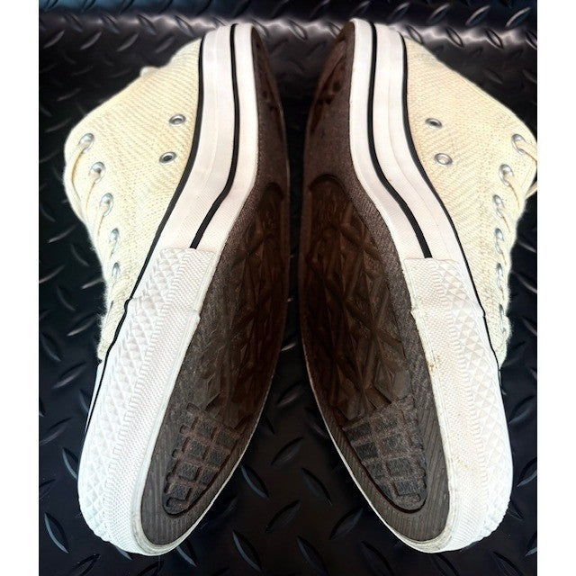 Converse Chuck Taylor All Star Ox Woven Knit Low Top Sneakers Cream Mens size 85
