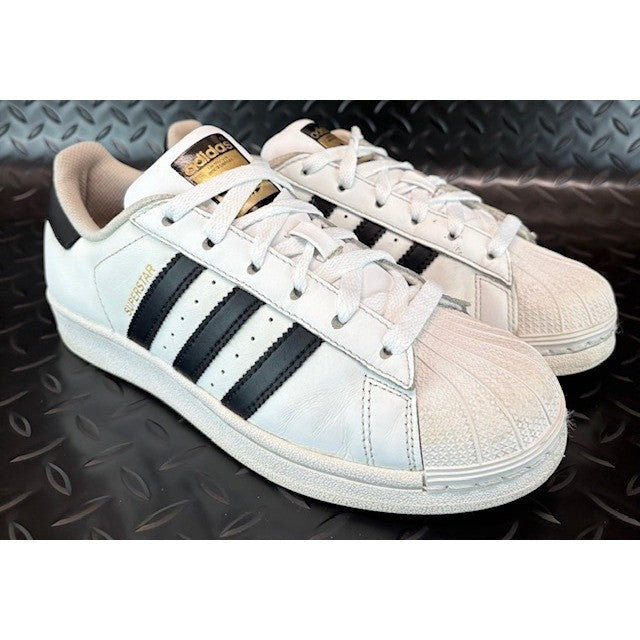 Adidas Superstar White Black Stripe Athletic Sneakers Casual Shoes Mens size 61