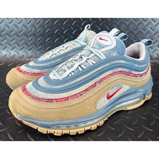 Nike Air Max 97 Wild West Blue Tan Denim BV6056-200 Mens sneakers size 80