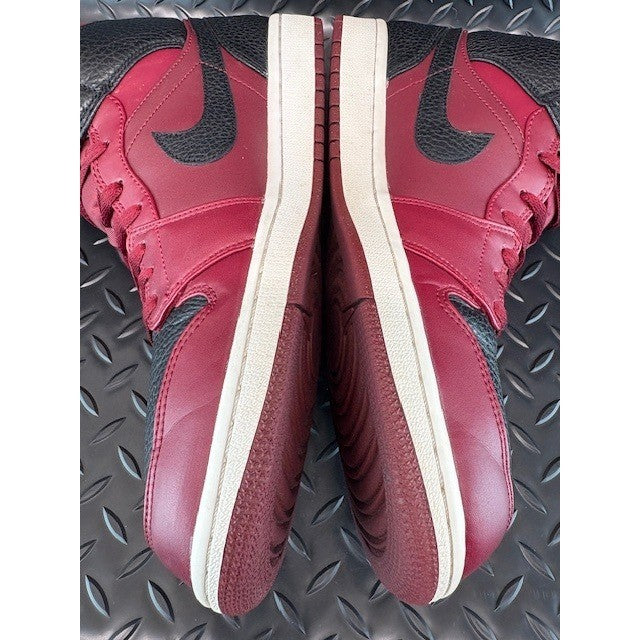 Nike Air Jordan 1 Mid Team Red Black White 554724-601 Mens sneakers size 115