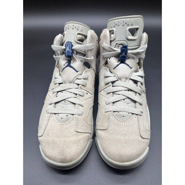 Air Jordan 6 Retro GS Georgetown Grey Basketball Sneakers Womens size 7 or 5.5Y5