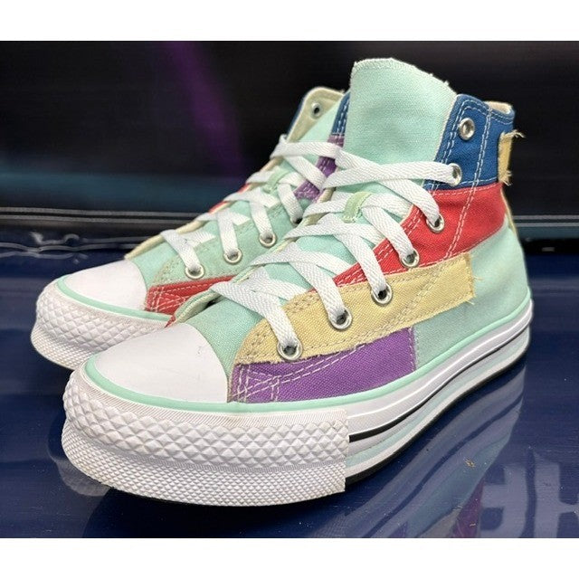 Converse All Stars Multi-Color Patches A02026C Kids Canvas sneakers size 4.50