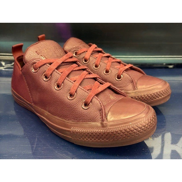 Converse Chuck Taylor Maroon Leather Stretch 553382C Womens sneakers size 71
