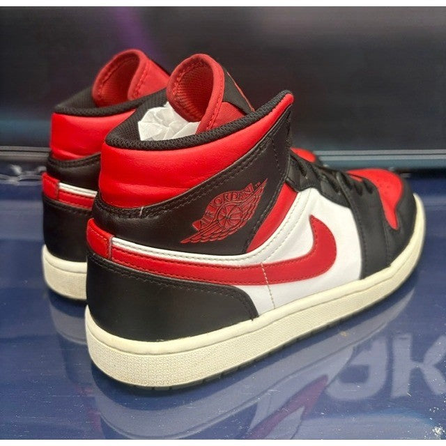 Jordan 1 Mid White Black Red (2022) 554724-079 Mens sneakers size 82