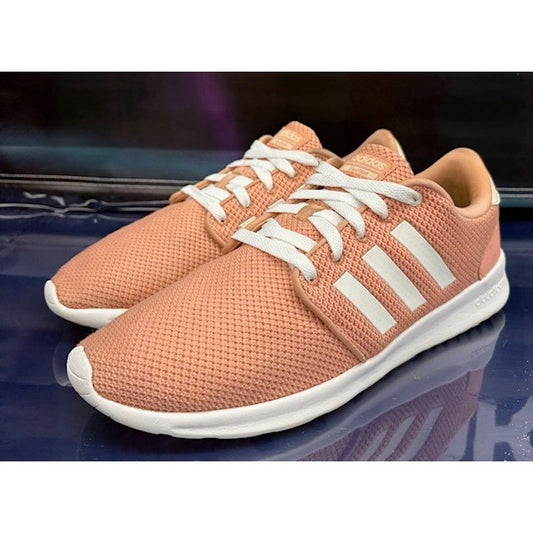 Adidas QT Racer Cloadfoam Mesh Coral White EE3689 Womens sneakers size 110