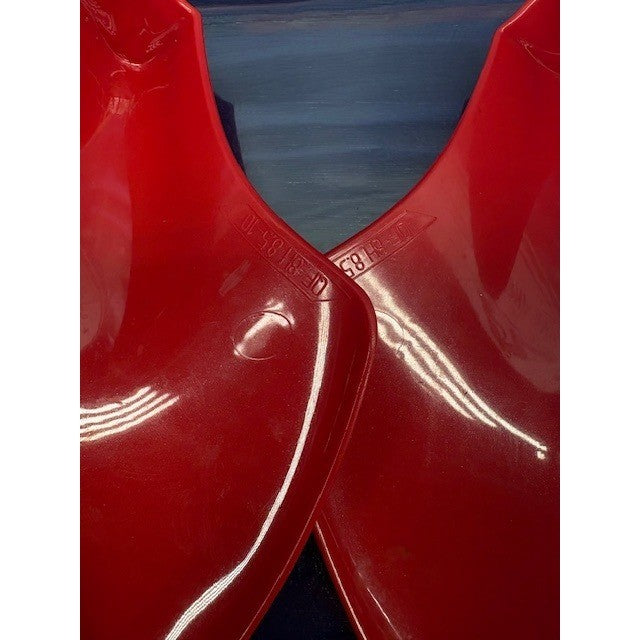 Jordan Red Plastic Shoe trees - 1 pair - Mens Size 8.5 - 101