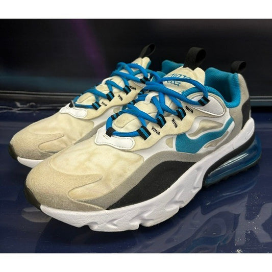 Nike Air Max 270 React White Laser Blue (2020) BQ0103-106 Youth sneakers size 7Y0