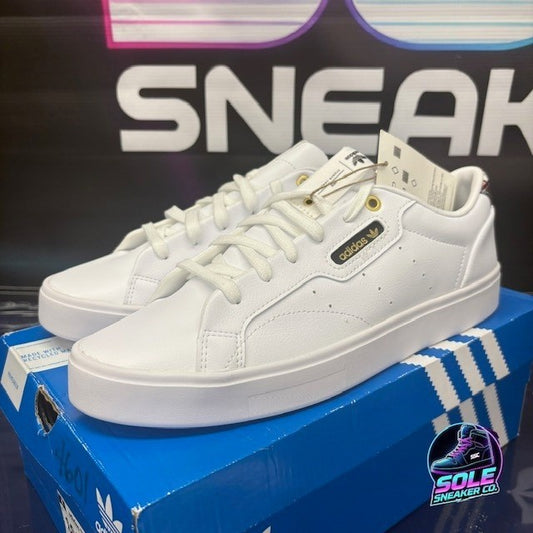 Adidas Originals Sleek White Black (2020) H00474 Womens sneakers size 10.50
