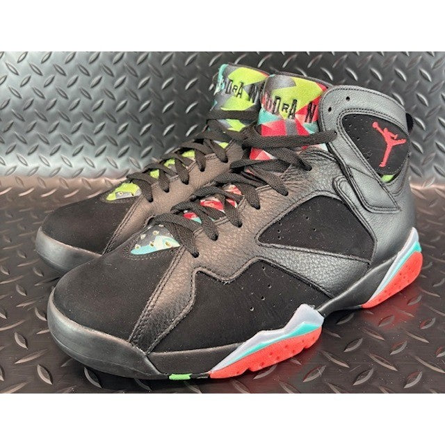 Jordan 7 Retro Barcelona Nights Black Red 705350-007 Mens sneakers size 100