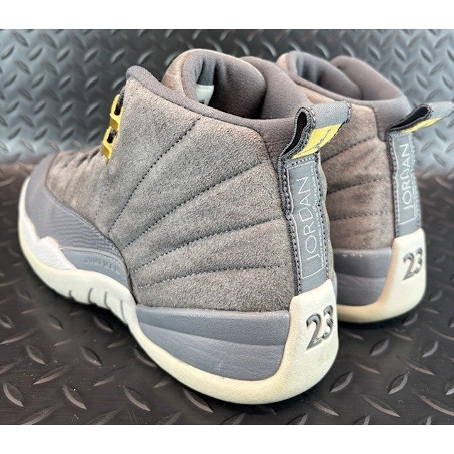 Jordan 12 Retro Dark Grey Suede Leather 130960-005 Mens Sneakers size 103