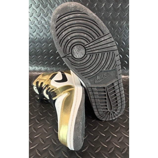 Nike Air Jordan 1 Mid Metallic Gold DC1419-700 Mens sneakers size 11.56