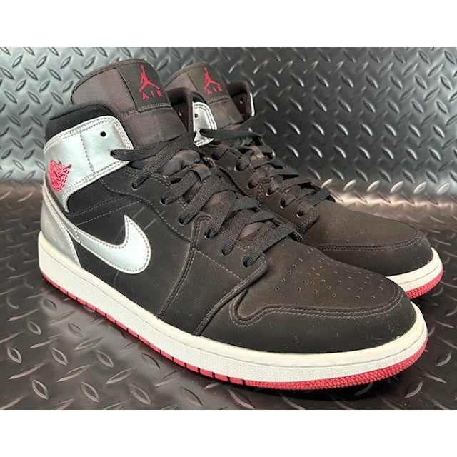 Nike Air Jordan 1 Mid Johnny Kilroy Black Silver 554724-057 Mens sneakers sz 121