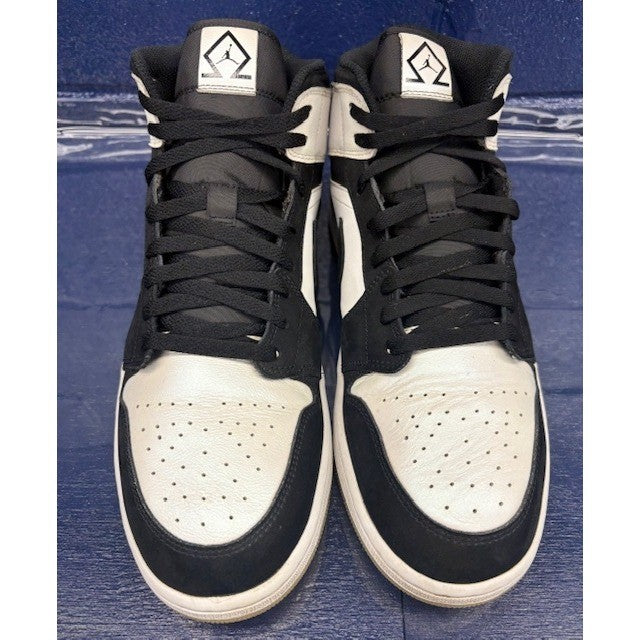 Jordan 1 Mid Diamond Shorts White Black (2021) DH6933-100 Mens sneakers size 124