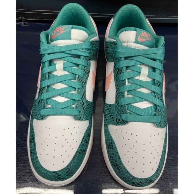 Nike Dunk Low Snakeskin Washed Teal (2022) DR8577-300 Mens size 9.54